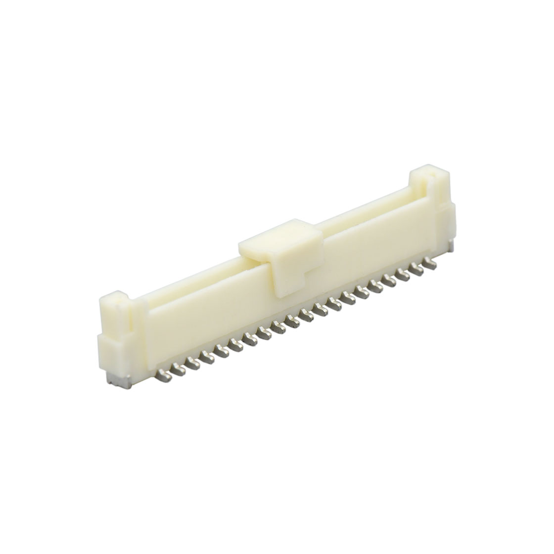 A1255线对板连接器Pitch 1.25mm 180°单排立式SMT型 Wafer 20Pin本色 Sn